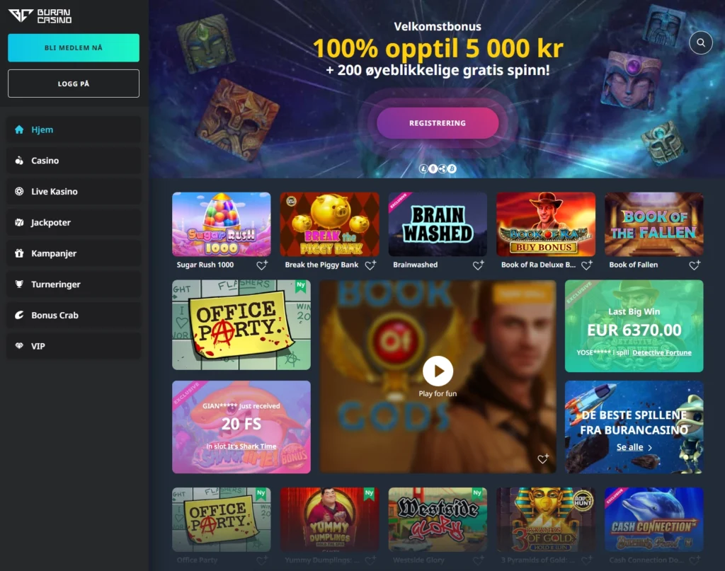 Buran Casino Forside