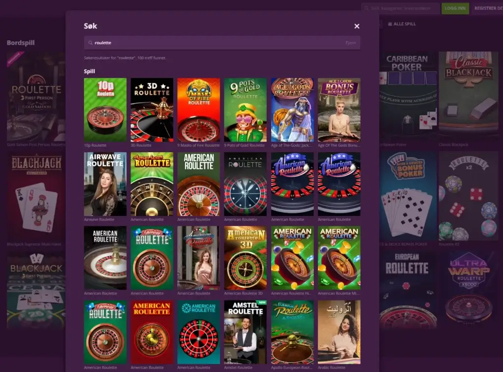 Roulette hos Malina