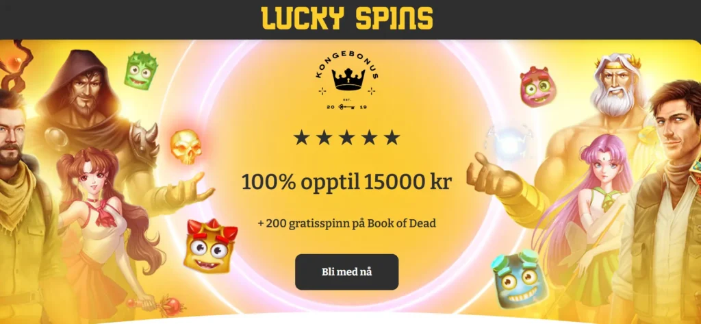 Topp anbefalte casinoer fra White Star B.V. Lucky Spins