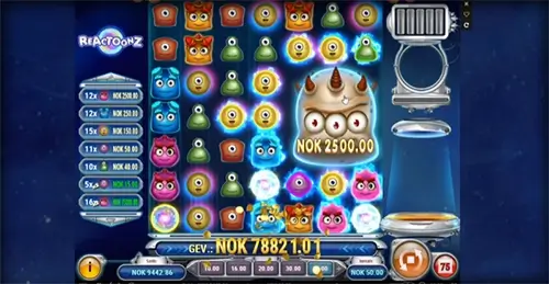 Reactoonz Slot Bonus