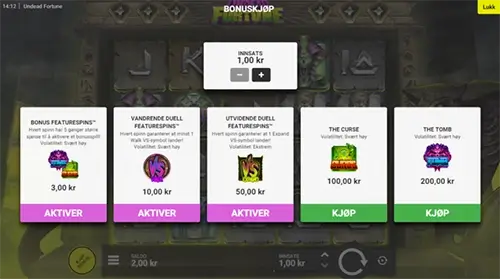 Undead Fortune Bonus Buy