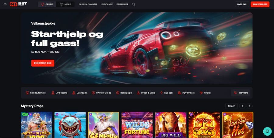 N1 Bet Casino startside