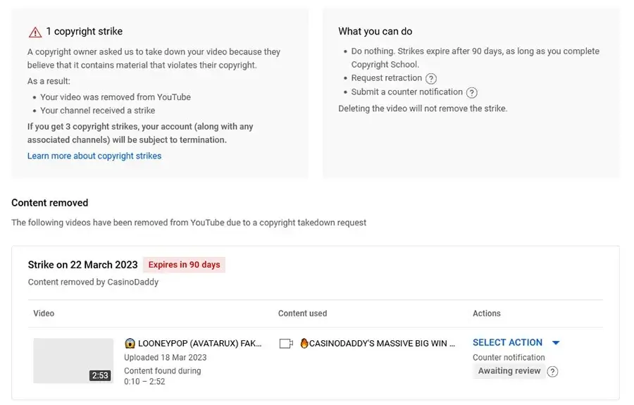 Youtube Strike