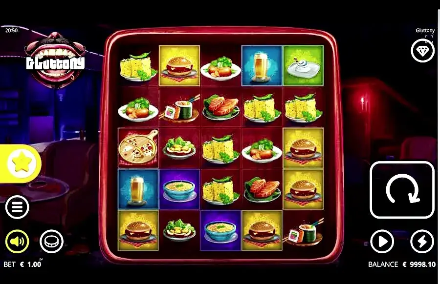 Gluttony Slot Base Game V1