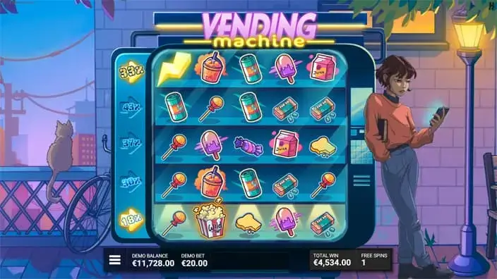 Vending Machine Slot Lightning Bolt Symbol