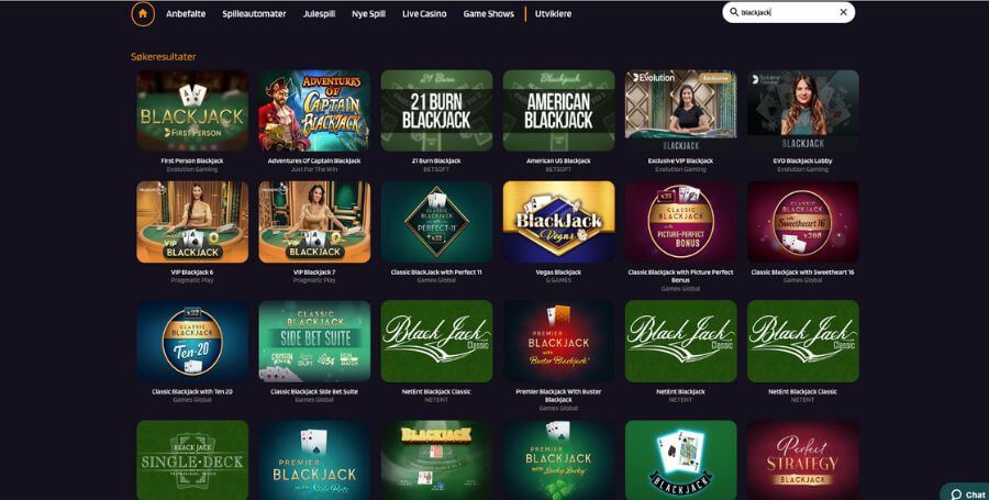 Blackjack hos RedDice