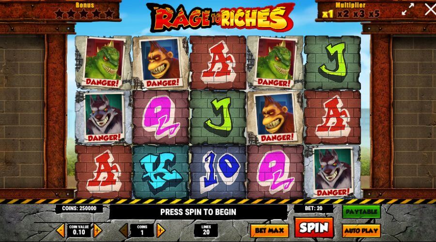 Rage to Riches fra Play'n GO