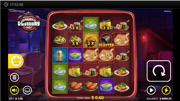 Spill Nolimit City-spillet Gluttony gratis
