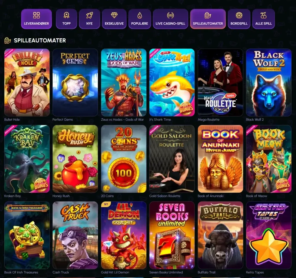 Spilleautomater hos NovaJackpot