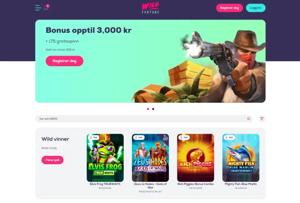 Besøk Wildfortune.io