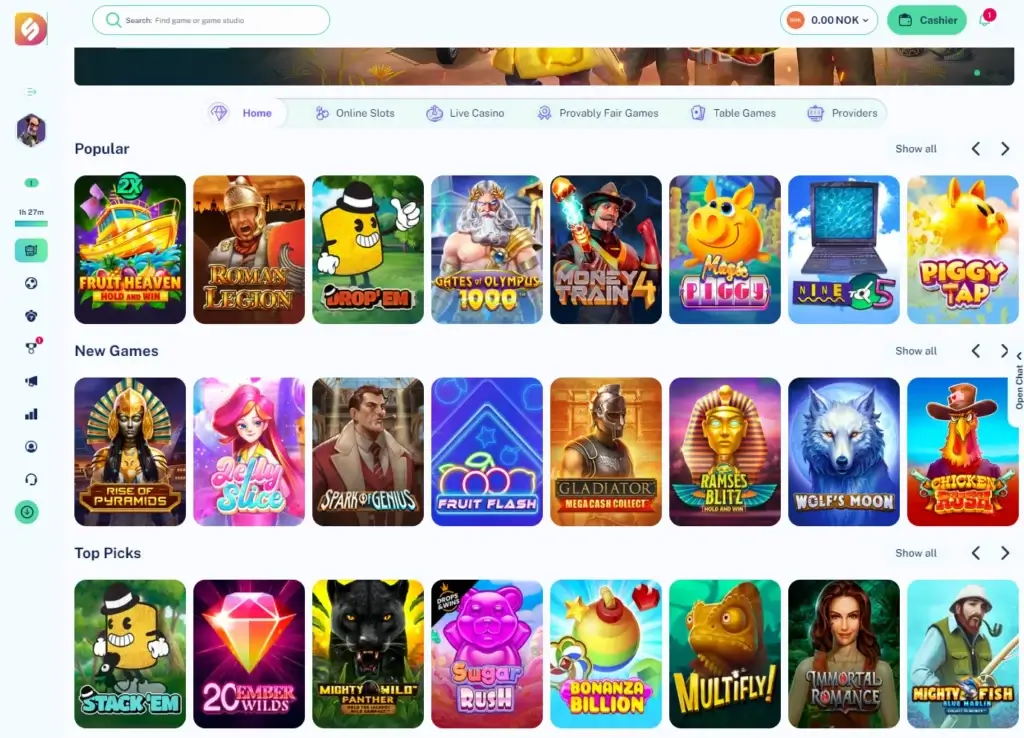 Dailyspins Casino Spillutvalg Casino