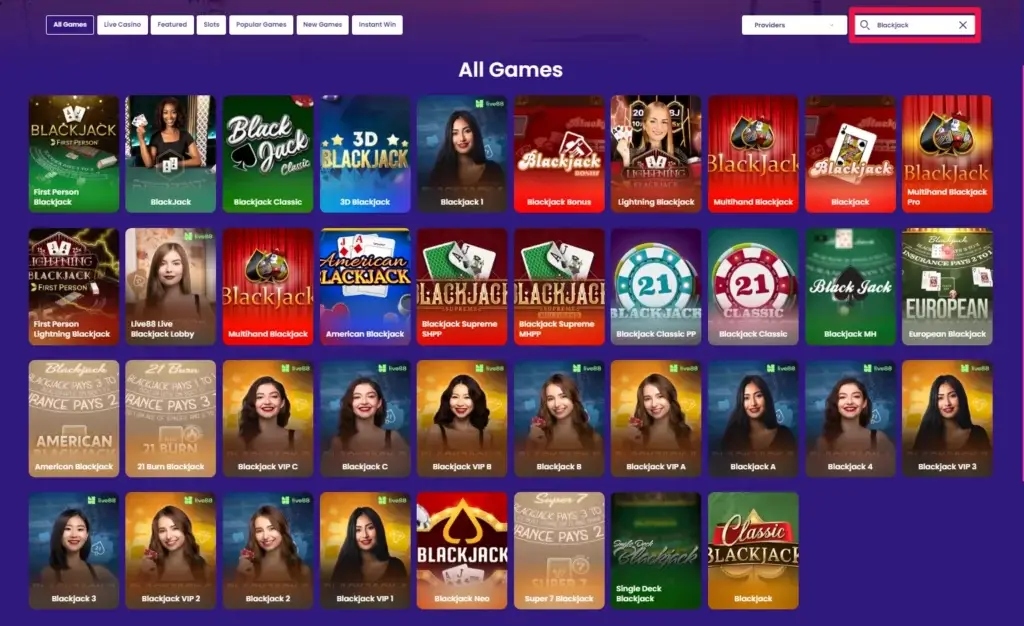 Dreamwins Casino Blackjack