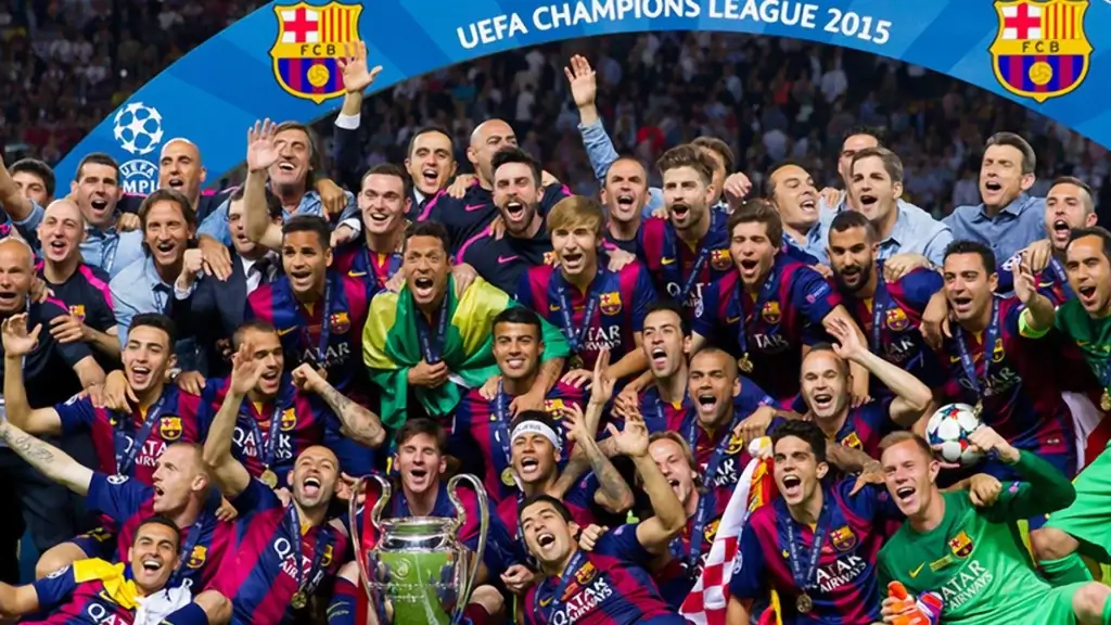 Barcelona Champions League og La Liga-vinnere