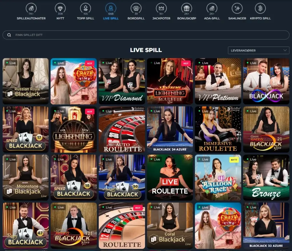 live casinospill hos Loki Casino