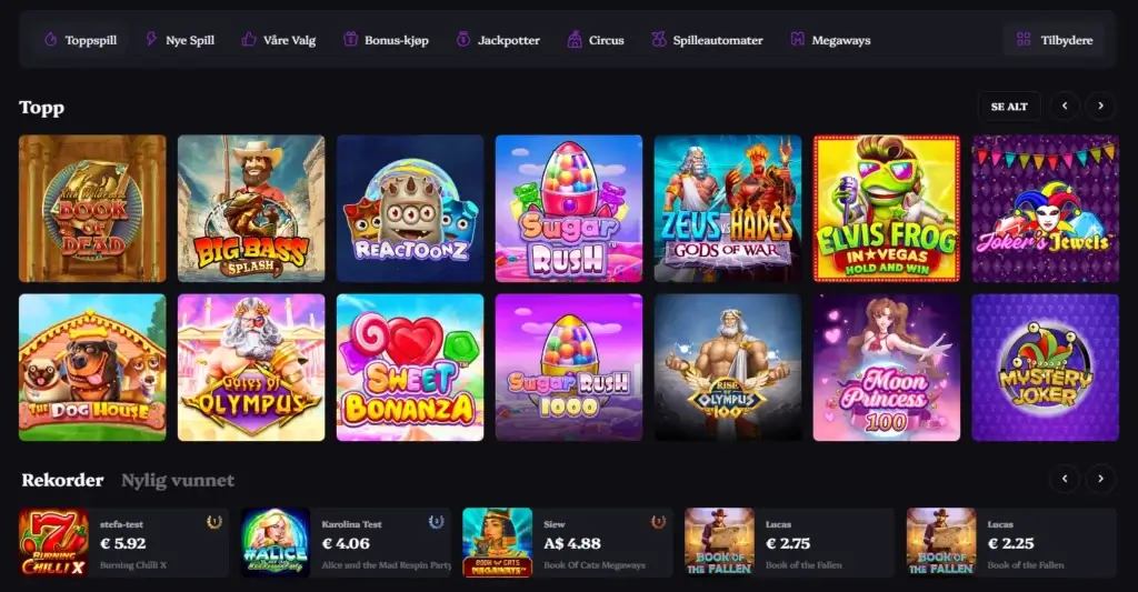 Spillutvalget til Lucky Circus