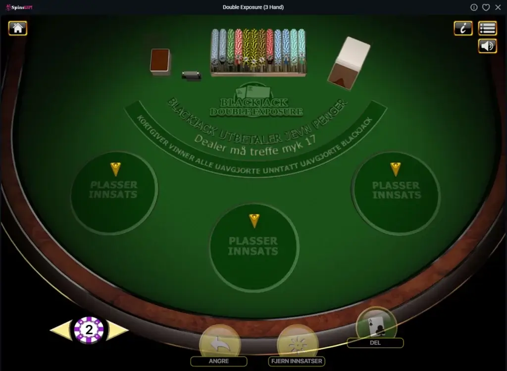 Double Exposure blackjack