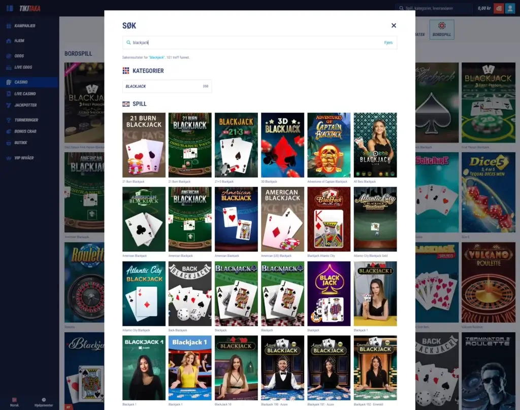Tikitaka Casino Blackjack