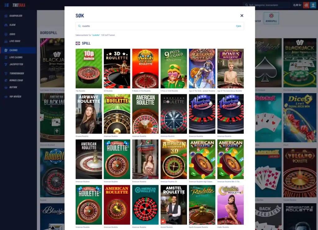 Tikitaka Casino Roulette