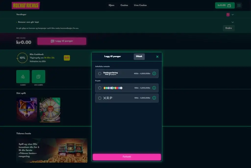 Uttak Fra Live Dealer Blackjack
