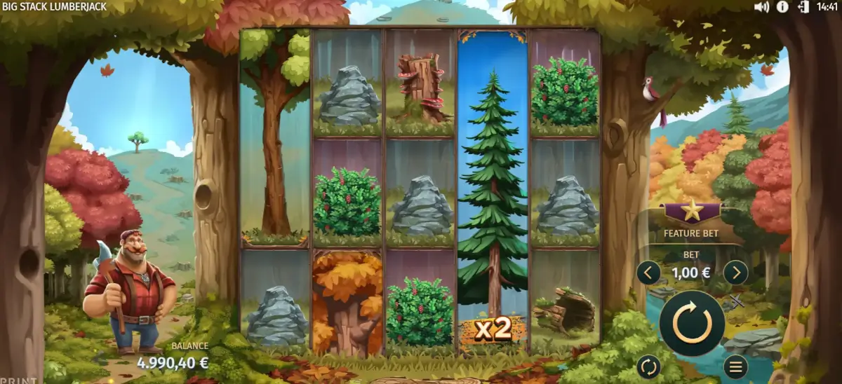 Big Stack Lumberjack skjermbilde for illustrasjon