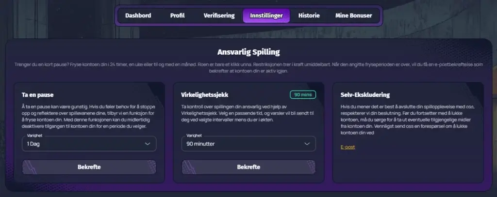 Ansvarlig spilling