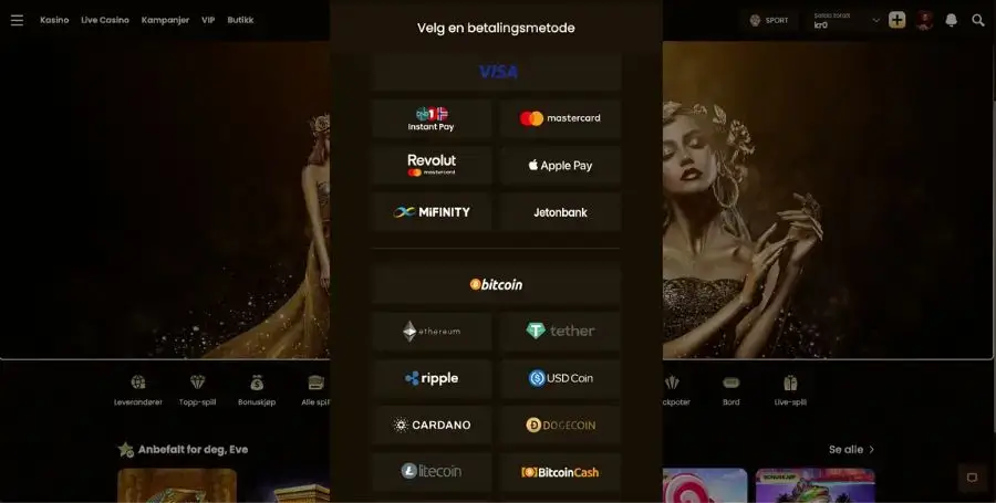 Innskudd hos Goldspin