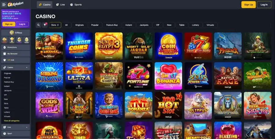 Spilleautomater du finner hos KokoBet