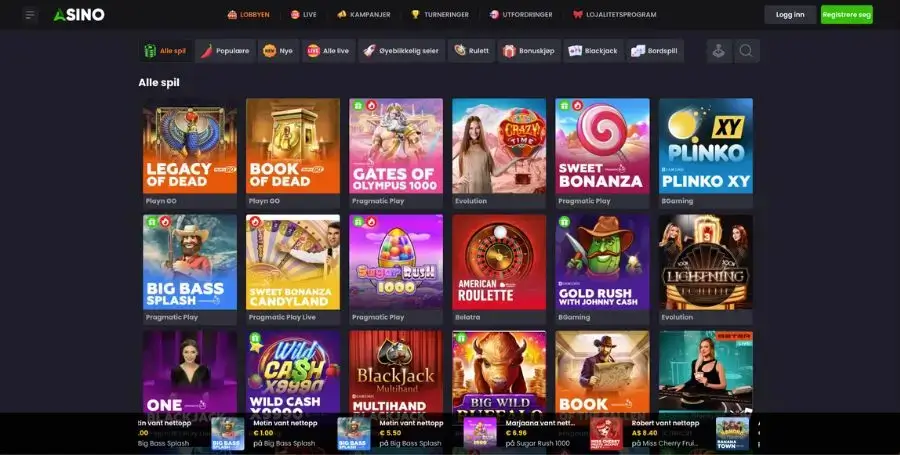 Spillutvalget i casinoet til Asino