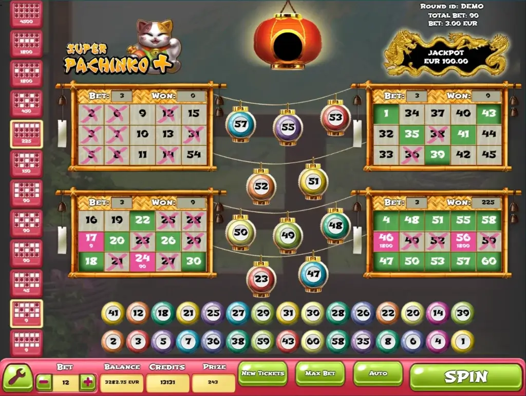 Super Pachinko Plus Sammenlign Gevinsttabellen
