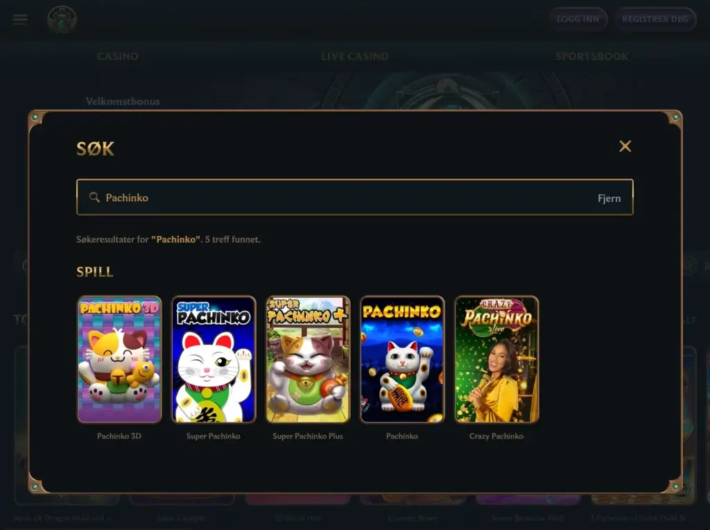 Talismania Forside Pachinko