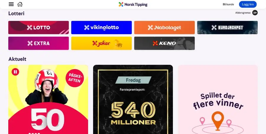 Norsk Tippings lotterier