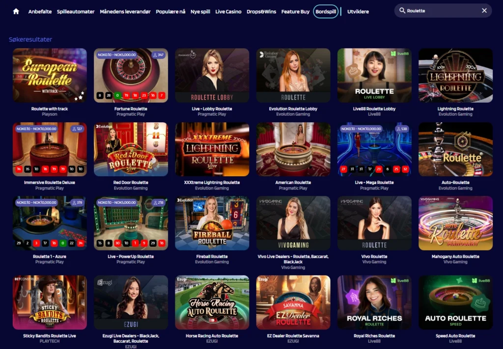 Roulette hos Lyrabet