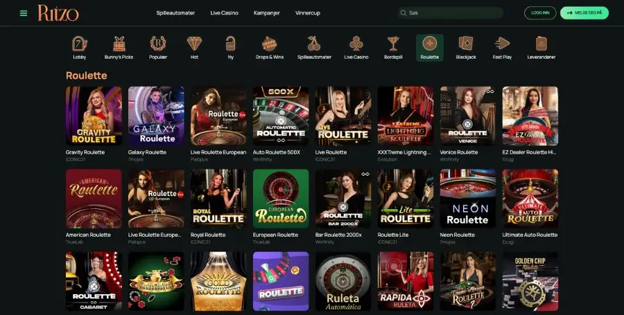 Roulette hos Ritzo