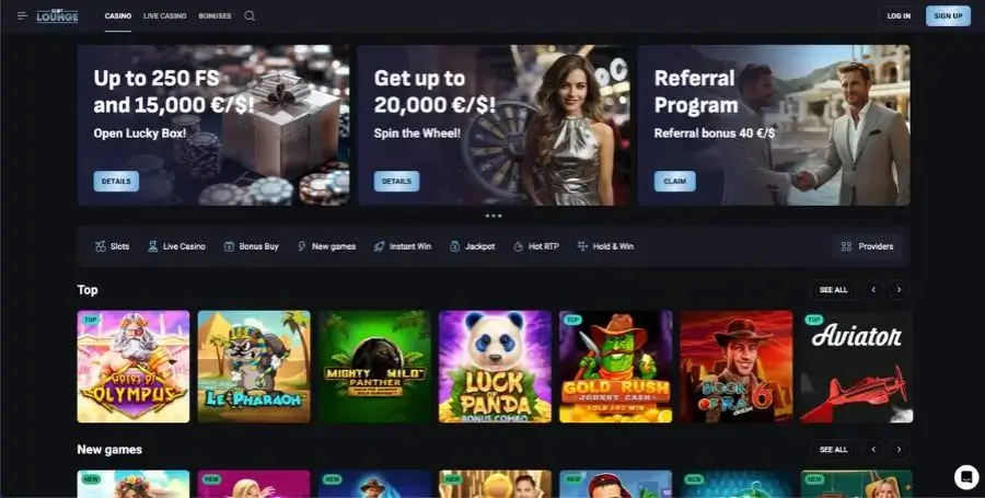 SlotLounge – et casino med Utorg