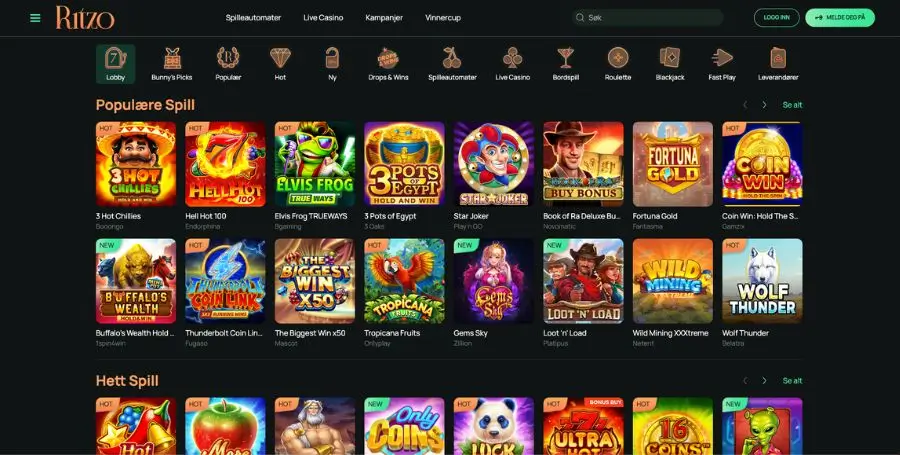 Spillutvalget i casinoet til Ritzo