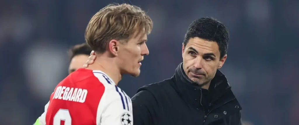 Ødegaard og Arteta - Arsenal