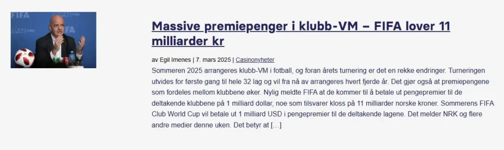 Massive Pengepremier