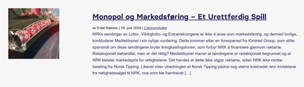 Monopol Og Markedsforing