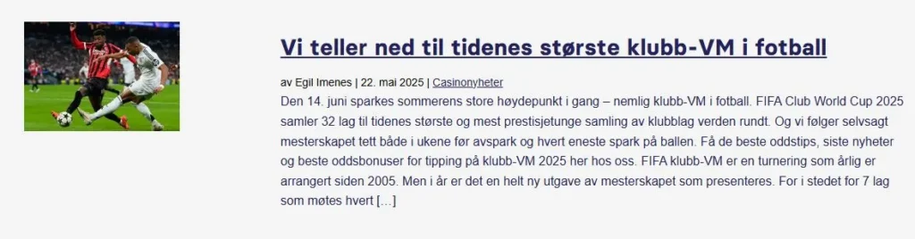 Tidenes Storste Klubb Vm