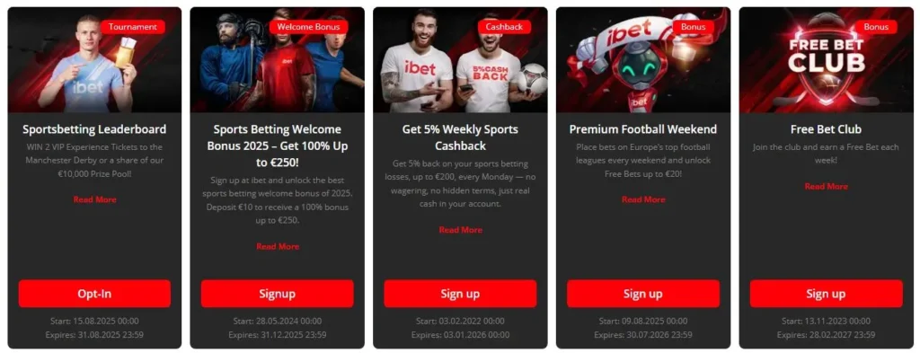 Ibet Norsk Bettingside Kampanjer