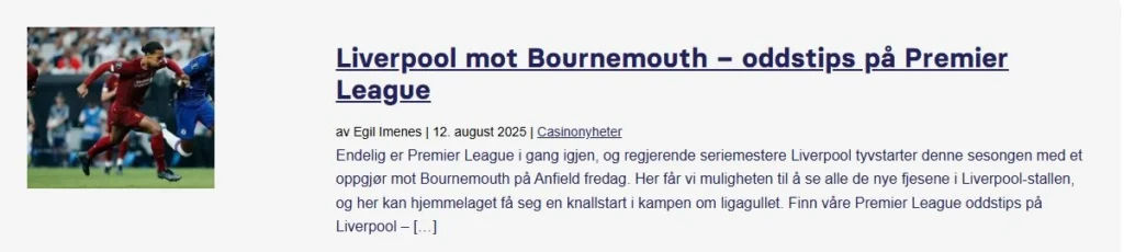 Premier League Betting Tips 15. August