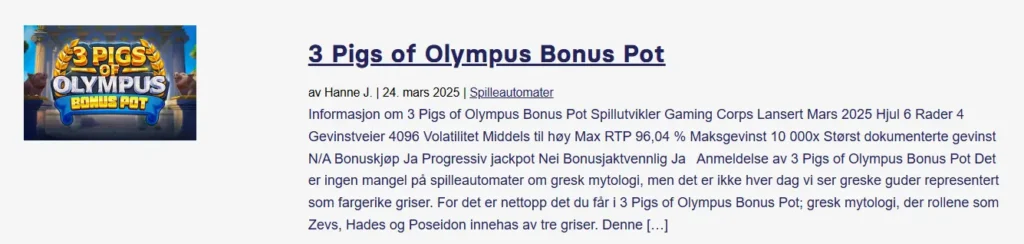 3 Pigs Of Olympus Snippet