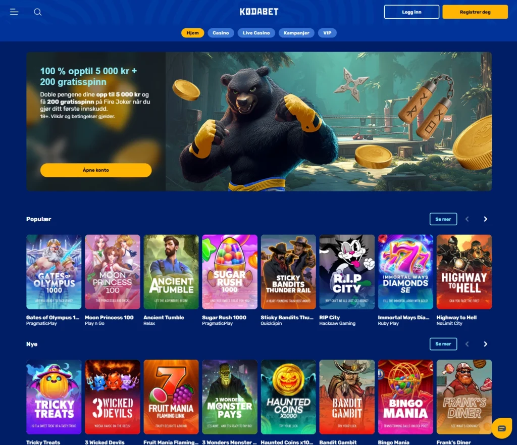 Gå til KodaBet sin forside