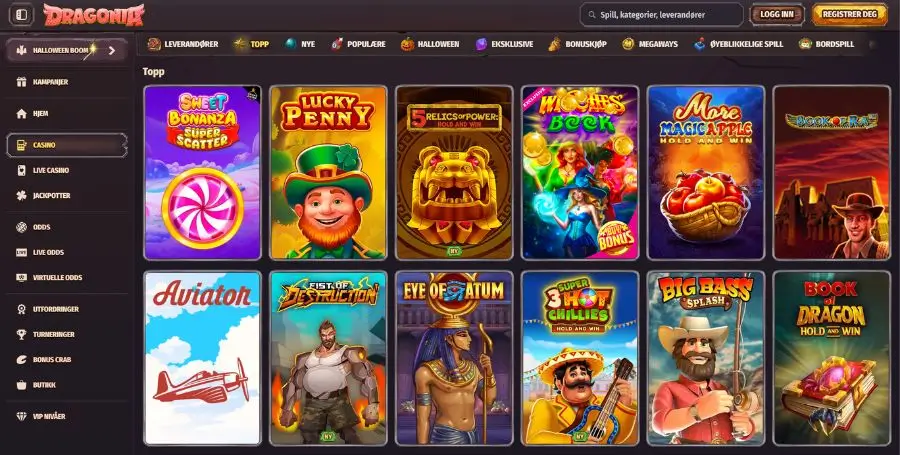 Spillutvalget i casinoet til Dragonia