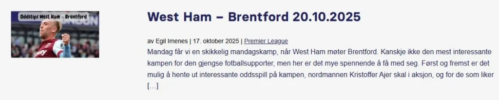 West Ham Brentford