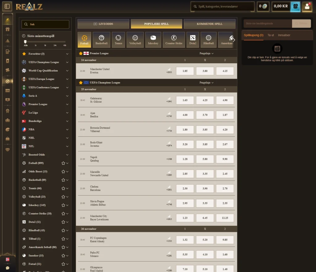 Realz Sportsbetting