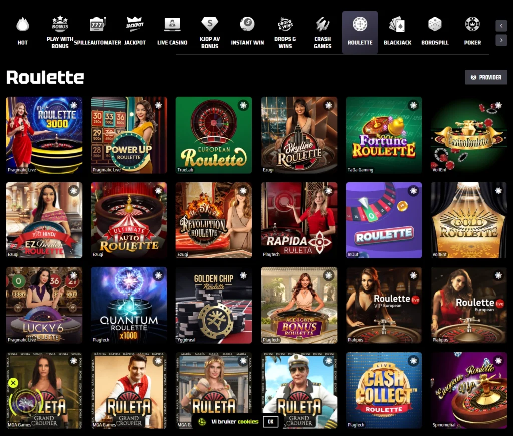Roulette hos Slotsvader
