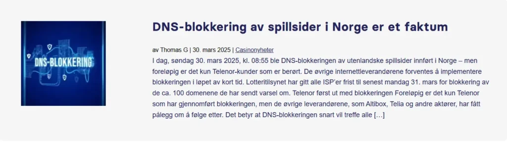 Dns Blokkering April
