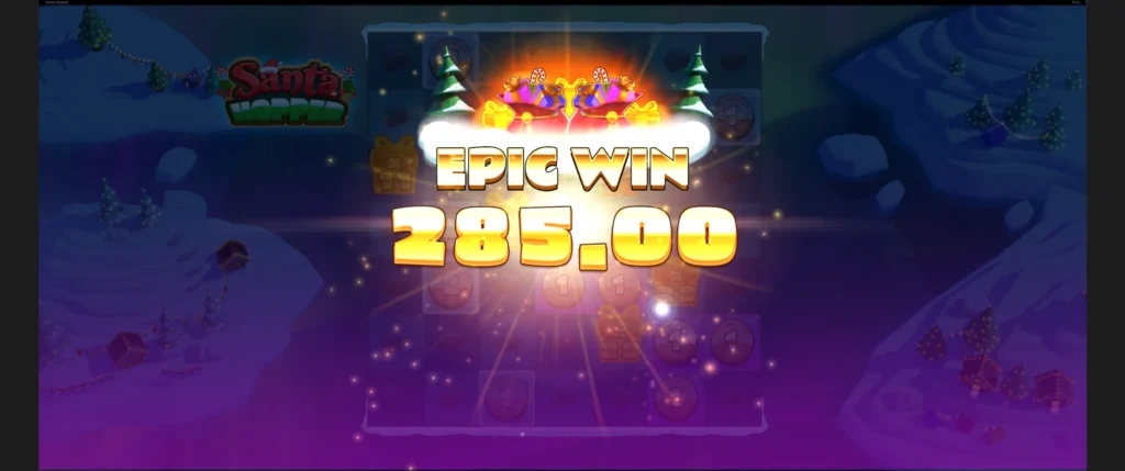 Storgevinst på santa hopper
