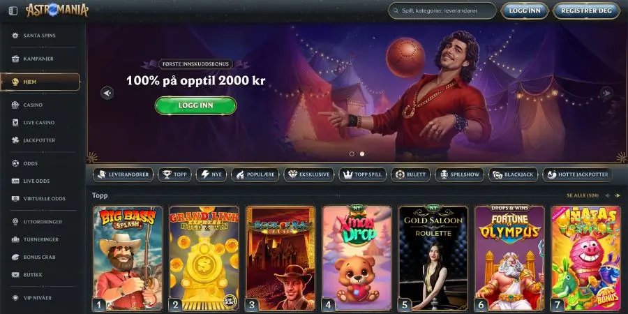 Norsk startside hos AstroMania